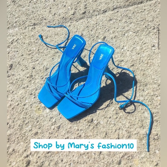 NWT HIGH HEEL RHINESTONE SANDALS SIZE 9 blogger favorite - Picture 2 of 8